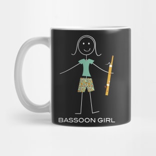 Funny Womens Bassoon Design Mug